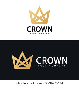 Logo template. Crown logo design.  
