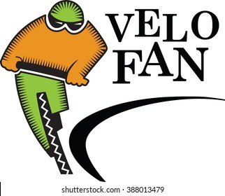 Logo  template for cycling competition.
