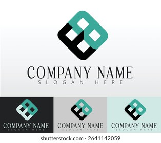 A logo template design concept for both startups and established businesses.