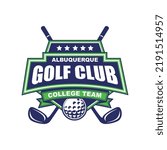 Logo template design for Golf Club or Golf Tournament