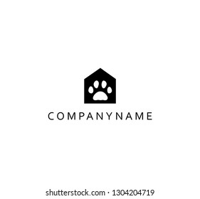 Logo, template, dog house, pets