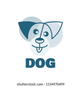 Logo template. A dog image logo, suitable for business that is associated with pets.