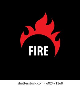 Logo Template Fire Vector Illustration Flame Stock Vector (Royalty Free ...