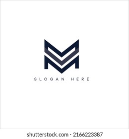  logo template flat elegant modern symmetric texts design