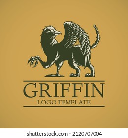 Logo Template Of Griffin Silhouette