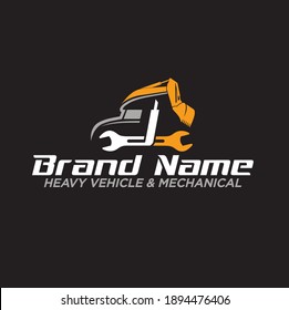 Logo Template For Heavy Vehicle And Mechanical Service.