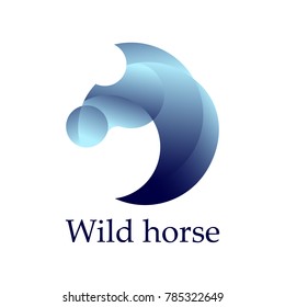 Logo Template. Horse logo designs vector, Elegant Horse logo template.