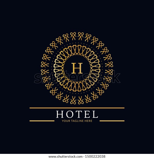 Logo Template Hotel Luxury Elegant Logo Stock Vector (royalty Free 