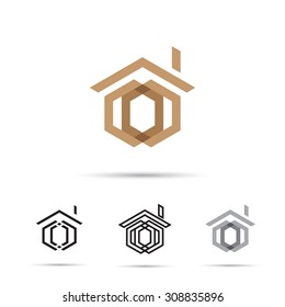 Logo template house. Vector icon.