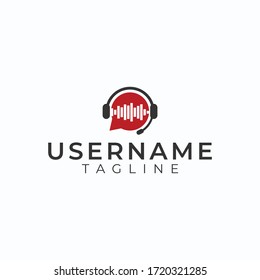 Logo and template icon for podcasts or the like.