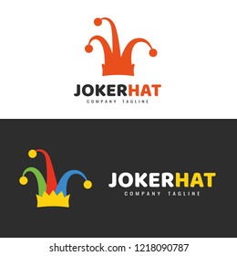 Logo Template. Joker Hat Logo.