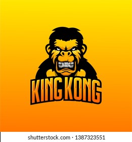 logo template kingkong, kingkong vector illustration