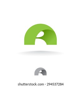 Logo template letter A. Isolated on white background. Vector illustration.