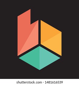 LOGO TEMPLATE LETTER B SIMPLE