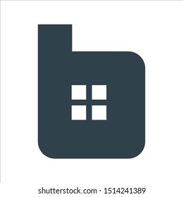 LOGO TEMPLATE LETTER B SIMPLE