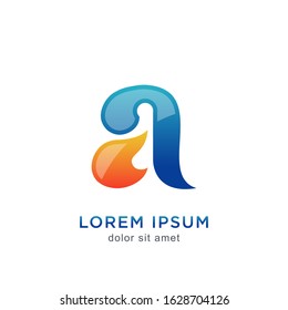 logo template letter a logo concept