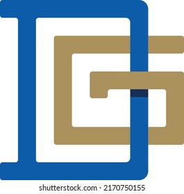 logo template with the letter DG