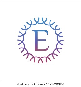 LOGO TEMPLATE LETTER E SIMPLE