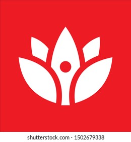 LOGO TEMPLATE LETTER FLOWER SIMPLE