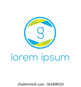 Logo template letter g vector design for business or technology.