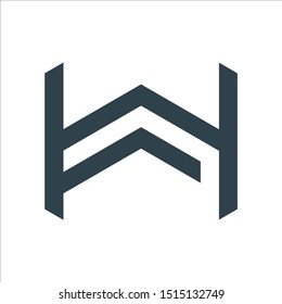 LOGO TEMPLATE LETTER H SIMPLE
