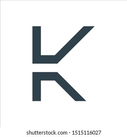 LOGO TEMPLATE LETTER K SIMPLE