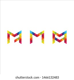 LOGO TEMPLATE LETTER M SIMPLE