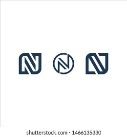 LOGO TEMPLATE LETTER N SIMPLE