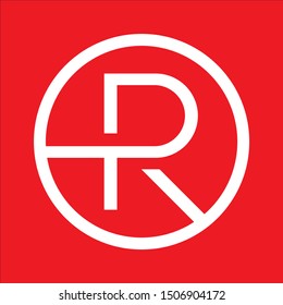 LOGO TEMPLATE LETTER R SIMPLE