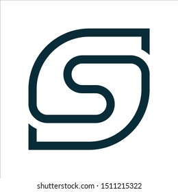 LOGO TEMPLATE LETTER S SIMPLE