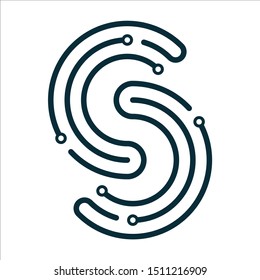 LOGO TEMPLATE LETTER S SIMPLE