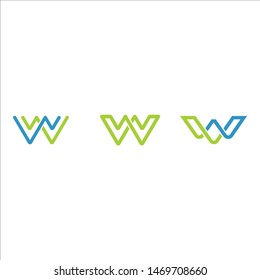 LOGO TEMPLATE LETTER W SIMPLE
