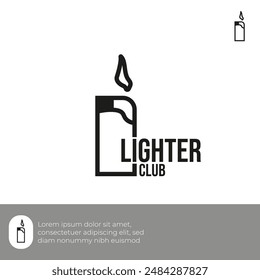 logo template, lighter logo design with several shapes