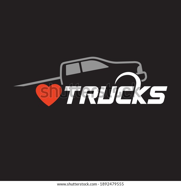 logo\
template for love truck community, vector\
art.