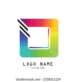 Plantilla de logotipo con concepto moderno. Diseño de logotipo para ilustración
