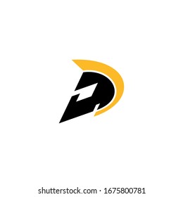 Logo template of modern spartan. Simple flat style. Vector logo template ready for use.