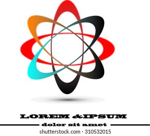 Logo template. Modern vector abstract creative sign or symbol. Design geometric element