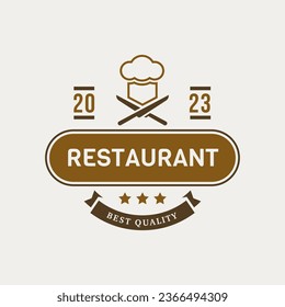 Logo Template with Monogram Element and Flourish Ornament for Restaurant, Club, Boutique, Cafe, Hotel Isolated