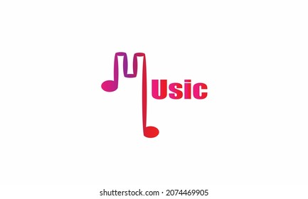 Logo Template Music Concept Icon Vector