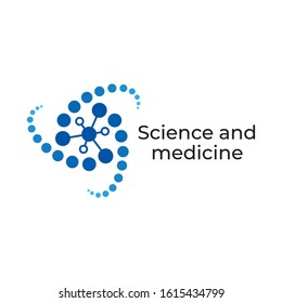 Logo template, on the topics of science and medicine