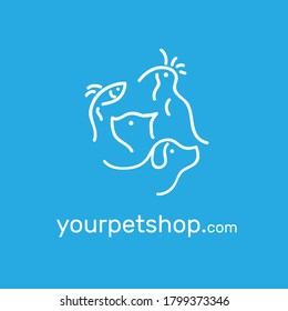 logo template pet shop website 