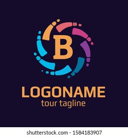 LOGO TEMPLATE PREMIUM LETTER B