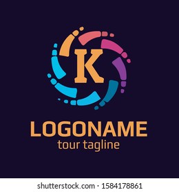 LOGO TEMPLATE PREMIUM LETTER K