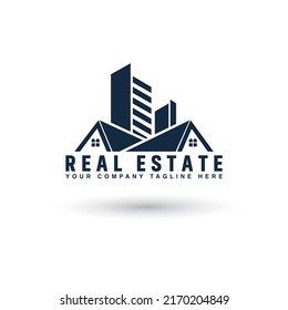 Logo template real estate, apartment, house, rental, business. brand, branding, logotype, company, corporate, identity. Modern and elegant style design