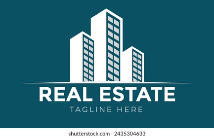 Logo template real estate, apartment, rental, business
