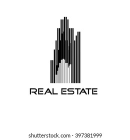 Logo template real estate, Clean, modern and elegant style design