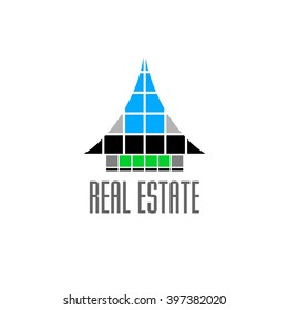 Logo template real estate, Clean, modern and elegant style design