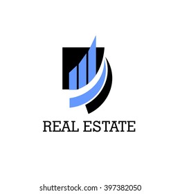 Logo template real estate,  Clean, modern and elegant style design