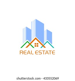Logo template real estate, Clean, modern and elegant style design