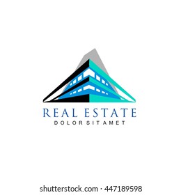 Logo template real estate, Clean, modern and elegant style design